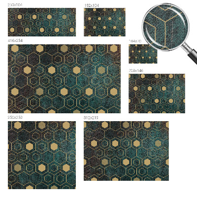 Samolepicí fototapeta na zeď Geometrické šestiúhelníky