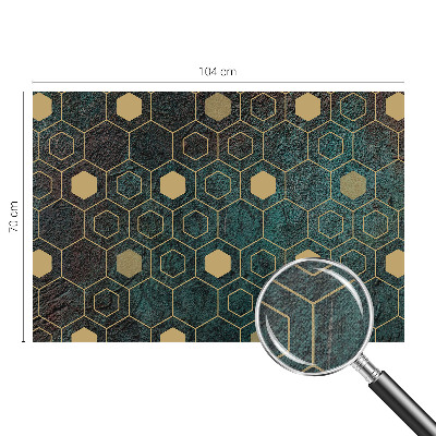 Samolepicí fototapeta na zeď Geometrické šestiúhelníky