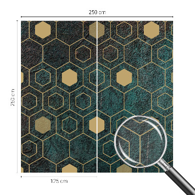 Samolepicí fototapeta na zeď Geometrické šestiúhelníky