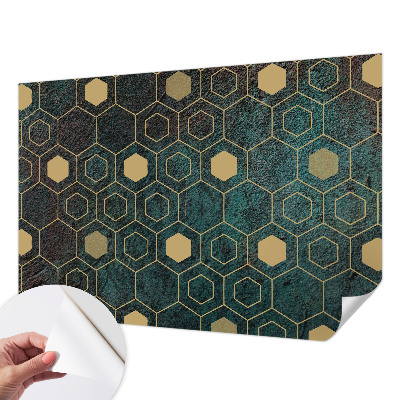 Samolepicí fototapeta na zeď Geometrické šestiúhelníky