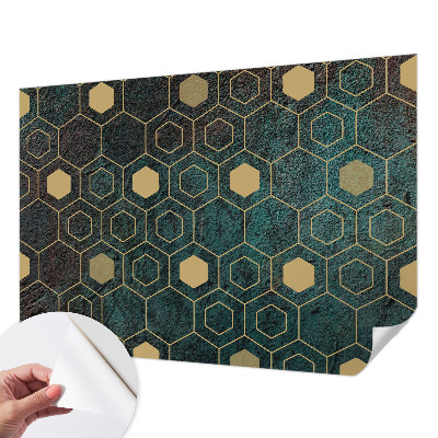 Samolepicí fototapeta na zeď Geometrické šestiúhelníky