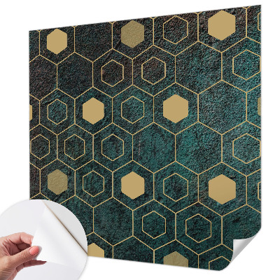 Samolepicí fototapeta na zeď Geometrické šestiúhelníky