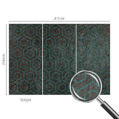 Samolepicí fototapeta do ložnice Geometrický vzor