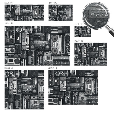 Samolepicí fototapeta do dětského pokoje Retro rádio