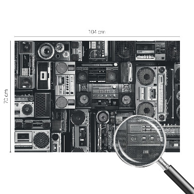 Samolepicí fototapeta do dětského pokoje Retro rádio