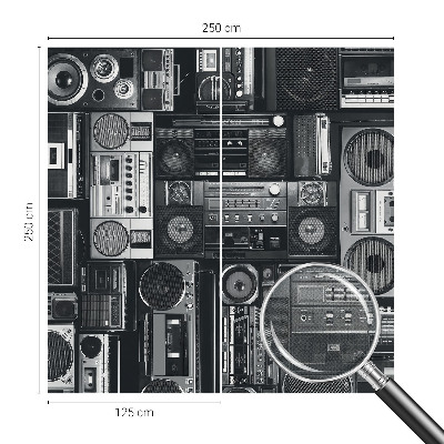 Samolepicí fototapeta do dětského pokoje Retro rádio