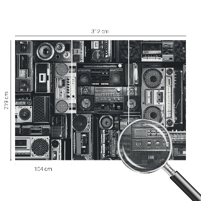 Samolepicí fototapeta do dětského pokoje Retro rádio