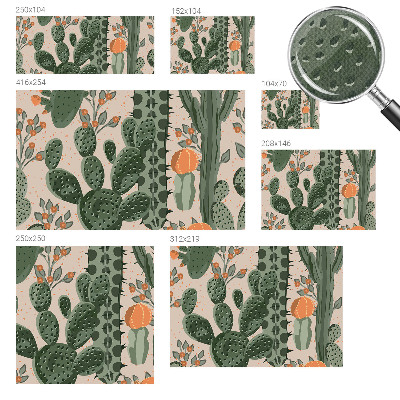 Fototapeta do dětského pokoje Zelené kaktusy