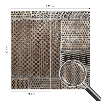 Samolepicí fototapeta do obýváků Kovové vzory