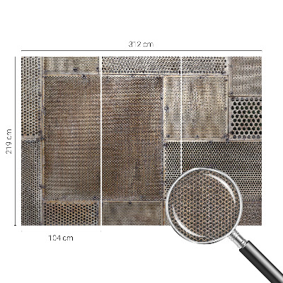 Samolepicí fototapeta do obýváků Kovové vzory