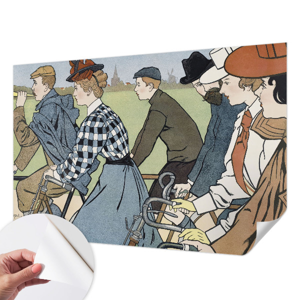 Fototapeta do dětského pokoje Starožitní cyklisté