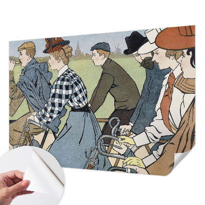 Fototapeta do dětského pokoje Starožitní cyklisté