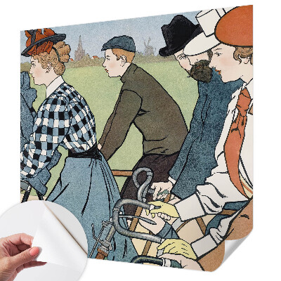 Fototapeta do dětského pokoje Starožitní cyklisté