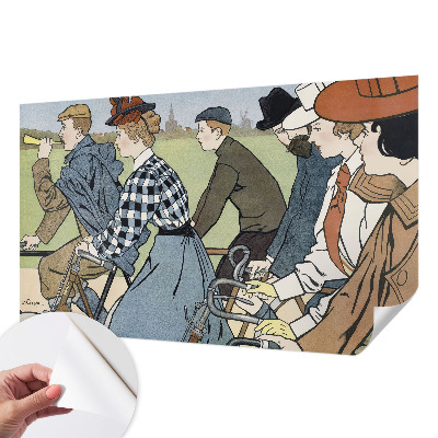 Fototapeta do dětského pokoje Starožitní cyklisté