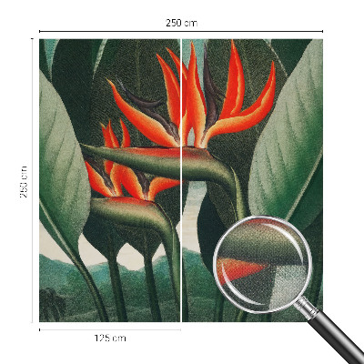 Samolepicí fototapeta Exotické květiny