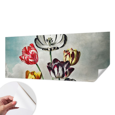 Samolepicí fototapeta na míru Barevné tulipány