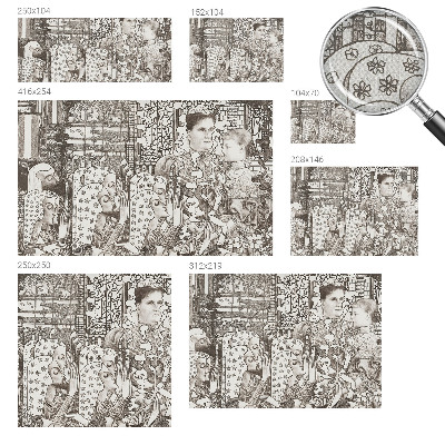 Samolepící fototapeta 3d Květinové portréty