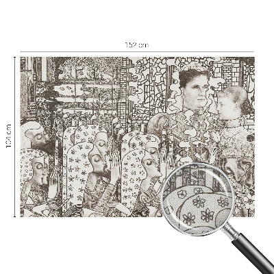 Samolepící fototapeta 3d Květinové portréty