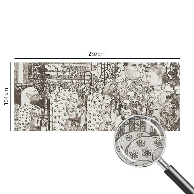 Samolepící fototapeta 3d Květinové portréty