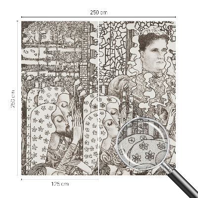 Samolepící fototapeta 3d Květinové portréty