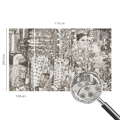 Samolepící fototapeta 3d Květinové portréty