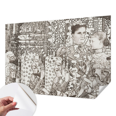 Samolepící fototapeta 3d Květinové portréty