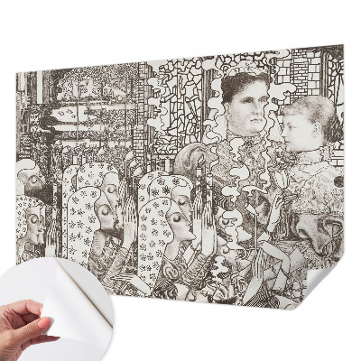 Samolepící fototapeta 3d Květinové portréty