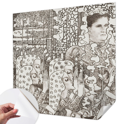 Samolepící fototapeta 3d Květinové portréty