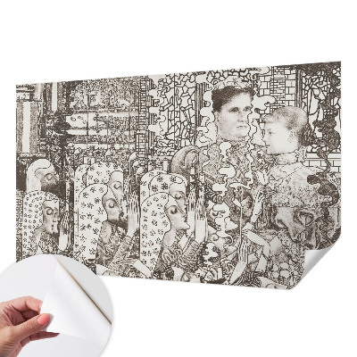 Samolepící fototapeta 3d Květinové portréty