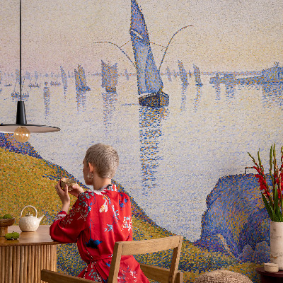 Samolepicí fototapeta do obýváků Odraz plachty