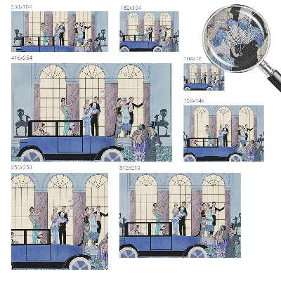Samolepicí fototapeta do dětského pokoje Art deco
