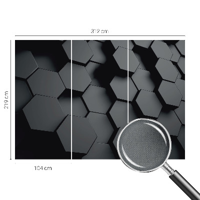 Fotografická tapeta na zeď 3D šestiúhelníky