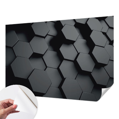Fotografická tapeta na zeď 3D šestiúhelníky