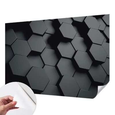 Fotografická tapeta na zeď 3D šestiúhelníky