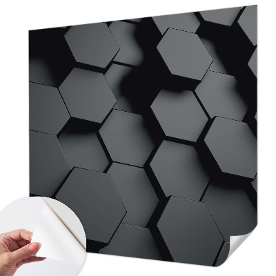 Fotografická tapeta na zeď 3D šestiúhelníky