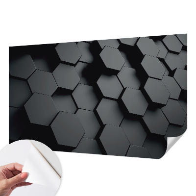 Fotografická tapeta na zeď 3D šestiúhelníky