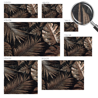 Moderní samolepicí fototapeta Exotické listy