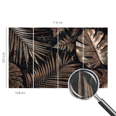 Moderní samolepicí fototapeta Exotické listy