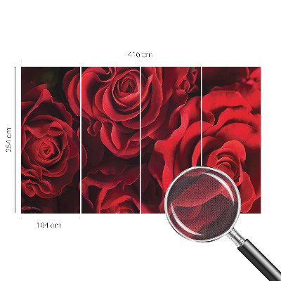 Samolepící fototapeta 3d Červené růže