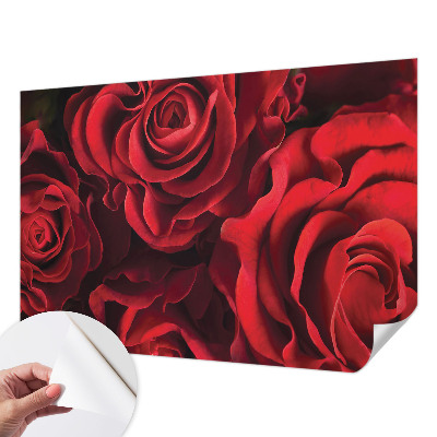 Samolepící fototapeta 3d Červené růže