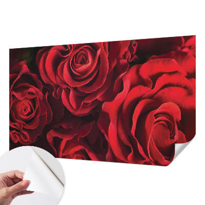 Samolepící fototapeta 3d Červené růže