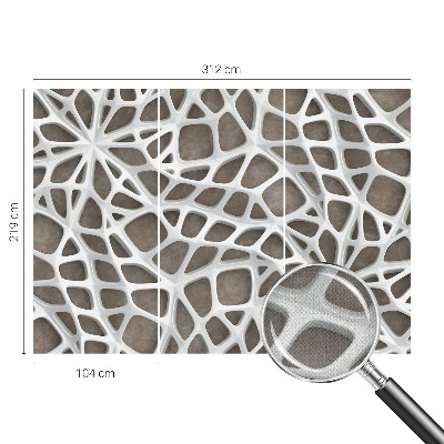 Samolepicí fototapeta do obýváků Geometrická síť