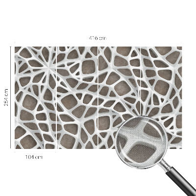 Samolepicí fototapeta do obýváků Geometrická síť