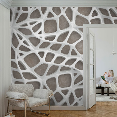 Samolepicí fototapeta do obýváků Geometrická síť