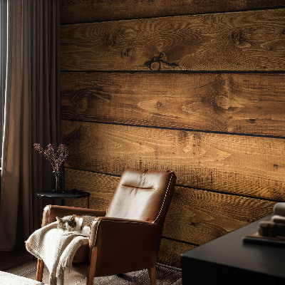 Samolepicí fototapeta do ložnice Dřevěné desky