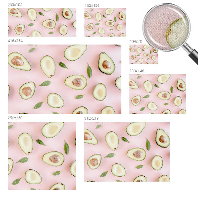 Moderní samolepicí fototapeta Složení avokáda