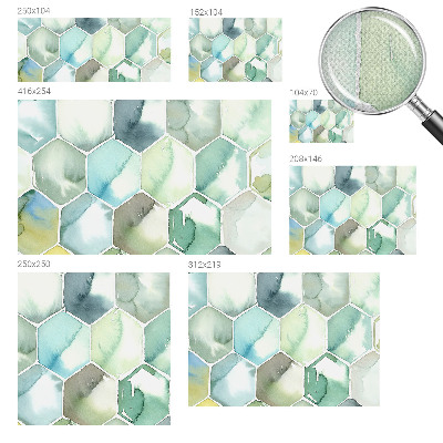 Samolepicí fototapeta na zeď Pastelové šestiúhelníky