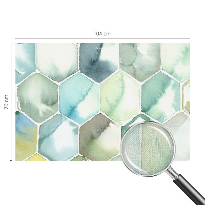 Samolepicí fototapeta na zeď Pastelové šestiúhelníky