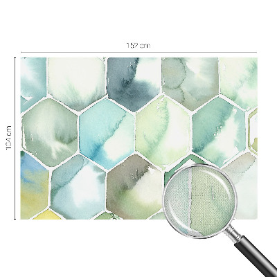 Samolepicí fototapeta na zeď Pastelové šestiúhelníky