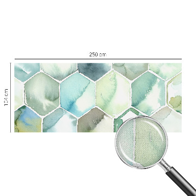 Samolepicí fototapeta na zeď Pastelové šestiúhelníky